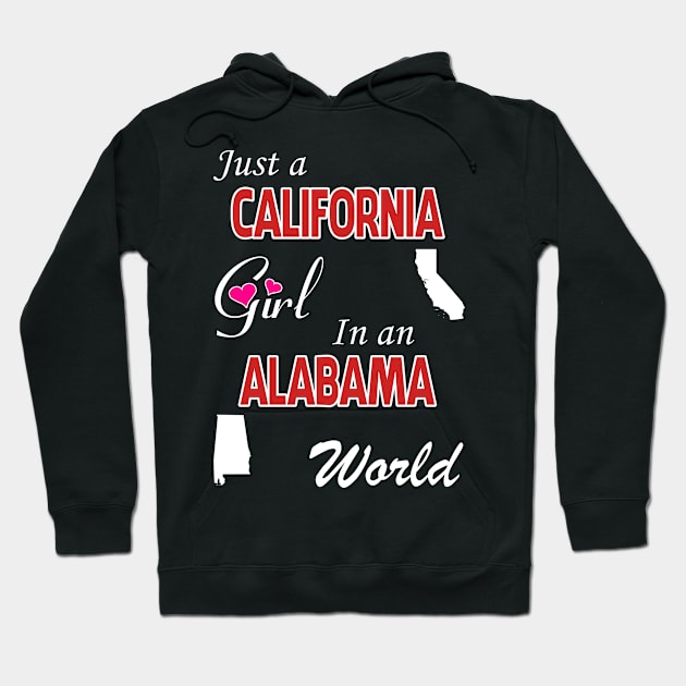 California - Alabama Hoodie by ALEXANDRA PIVOVAROVA |